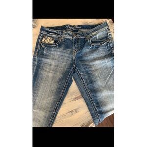 Rock Revival Blue Boot Cut Jeans for Women